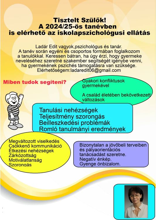 Iskolapszichológus plakát 2
